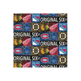 NHL Original Six Distressed Logo Allover Cotton